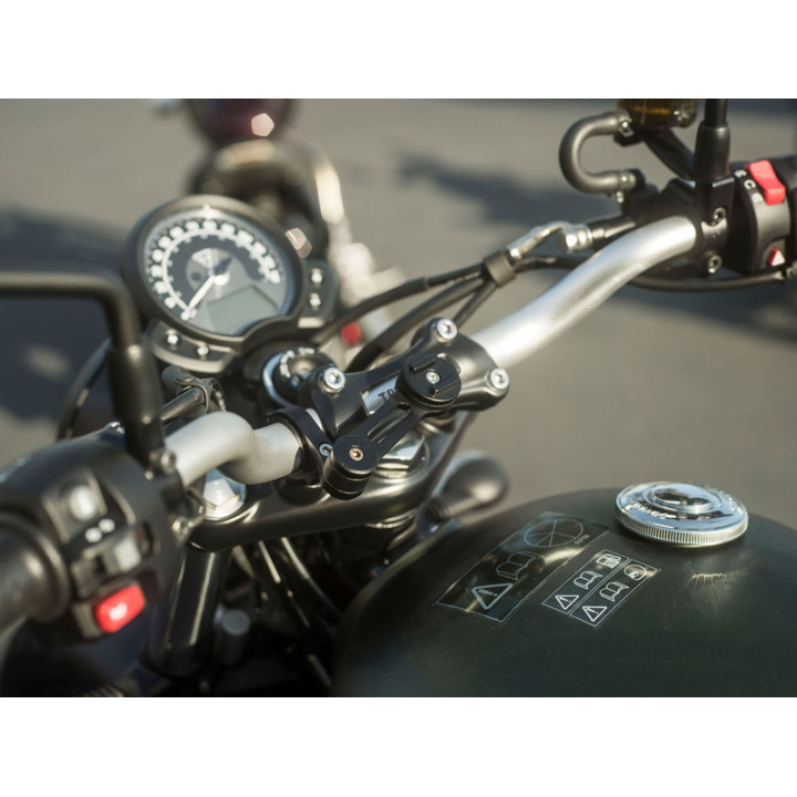 Pack complet Sp-connect Moto Bundle fixé sur guidon Samsung S10E