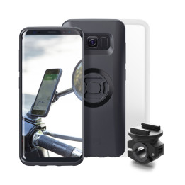Pack complet Sp-connect Moto Bundle fixé sur rétroviseur Samsung S8