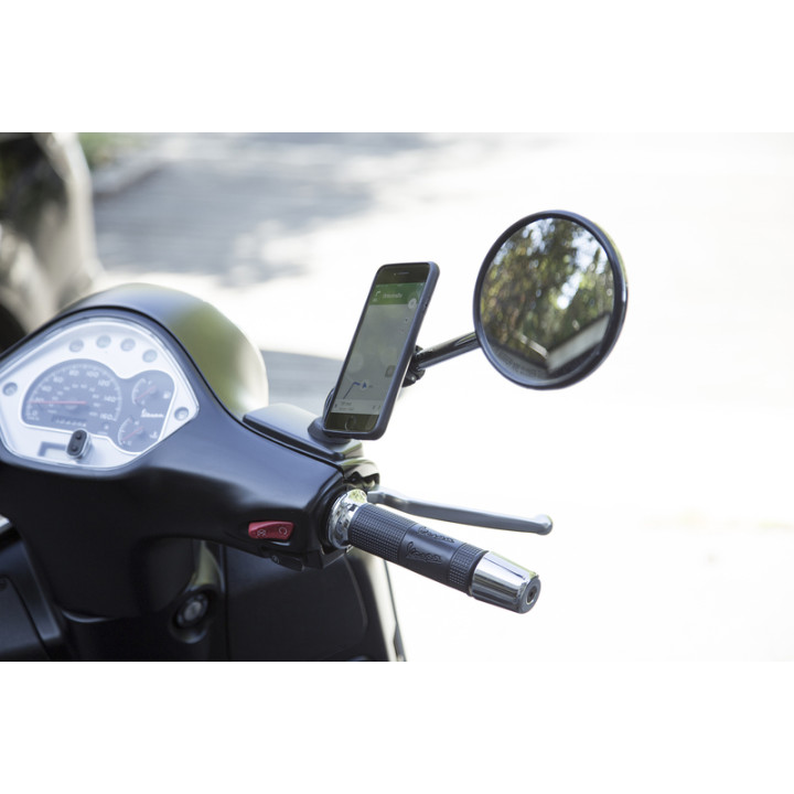 Pack complet Sp-connect Moto Bundle fixé sur rétroviseur Samsung S8
