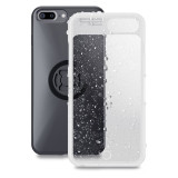 Pack complet Sp-connect Moto Bundle fixé sur rétroviseur iPhone 8+/7+/6S+/6+