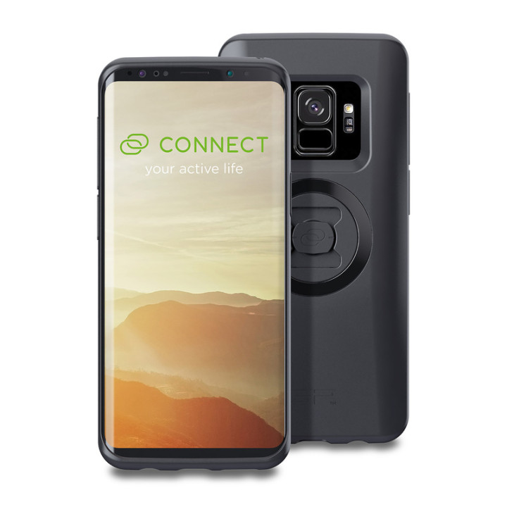 Pack complet Sp-connect Moto Bundle fixé sur guidon Samsung S9