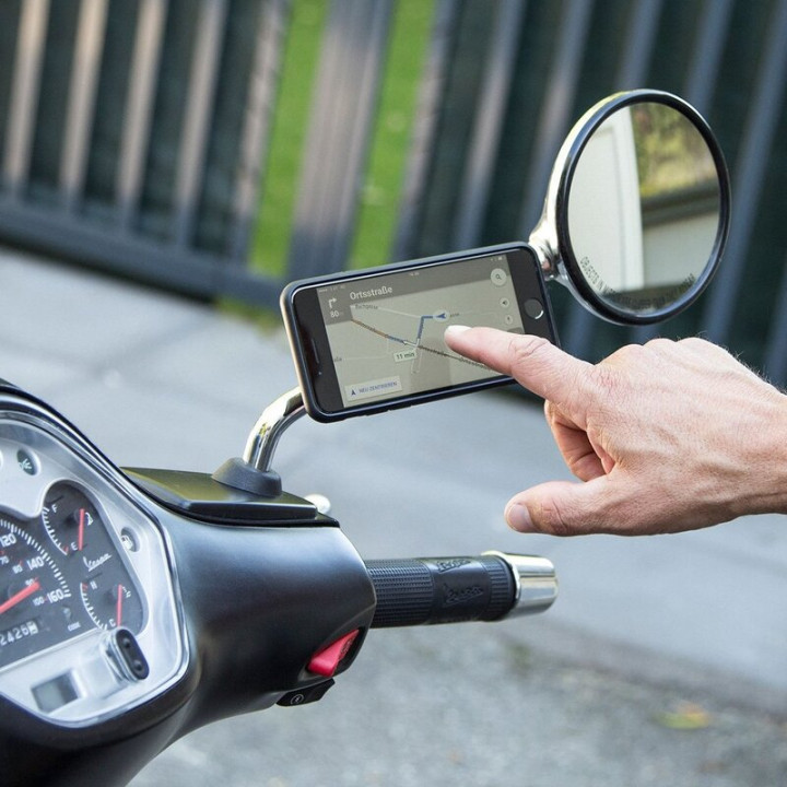 Pack Complet SP CONNECT Moto Bundle fixé sur rétroviseur - Samsung Note