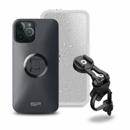 Pack complet Sp-connect Bike Bundle II fixé sur guidon et potence iPhone 12 Pro Max