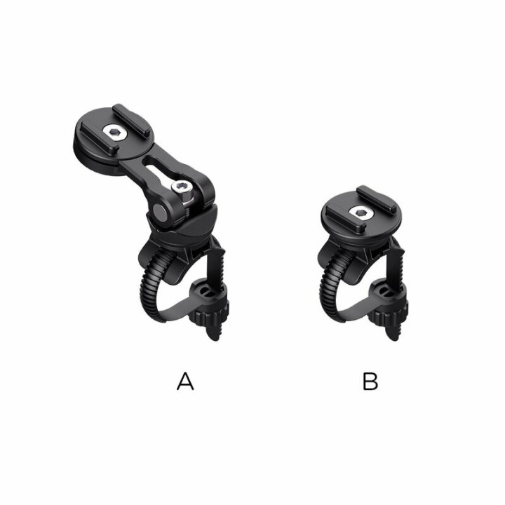 Pack complet Sp-connect Bike Bundle II fixé sur guidon et potence iPhone 12 Pro Max