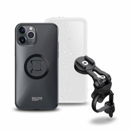 Pack complet Sp-connect Bike Bundle II fixé sur guidon et potence iPhone 11 Pro