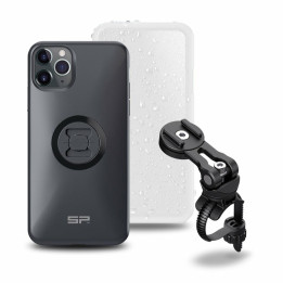 Pack complet Sp-connect Bike Bundle II fixé sur guidon et potence iPhone 11 Pro Max