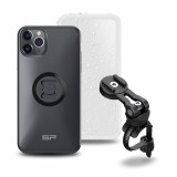 Pack complet Sp-connect Bike Bundle II fixé sur guidon et potence iPhone 11 Pro Max