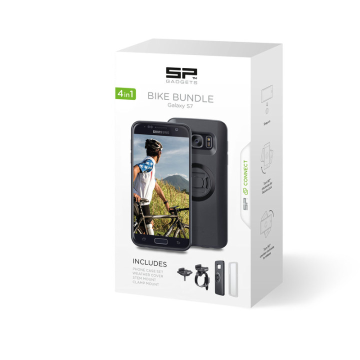 Pack complet Sp-connect Bike Bundle fixé sur guidon ou potence Samsung S7