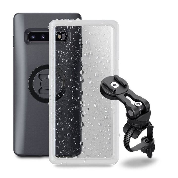 Pack complet Sp-connect Bike Bundle II fixé sur guidon et potence - Samsung S10+