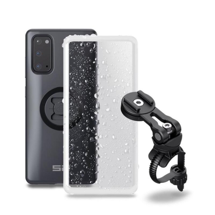 Pack complet Sp-connect Bike Bundle II fixé sur guidon et potence - Samsung S20