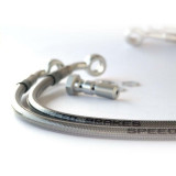 Durite d'embrayage Aviation SPEEDBRAKES inox/raccord bleu 62-HO044-K