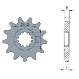 Pignon Tecnium acier standard - 420 2604127 | Oxmoto