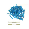 Bout à bout à sertir thermo-rétractable Bihr Ø1,5/2,5mm² - 50pcs transparent bleu