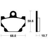 Plaquettes de frein Tecnium route organique - MA50 | Oxmoto