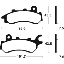 Plaquettes de frein Tecnium - MA458 | Oxmoto