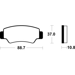 Plaquettes de frein Tecnium métal fritté - MO4487 | Oxmoto