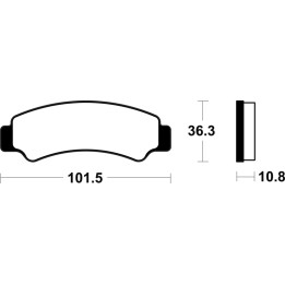 Plaquettes de frein Tecnium métal fritté - MO4486 | Oxmoto