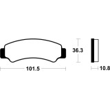 Plaquettes de frein Tecnium métal fritté - MO4486 | Oxmoto