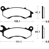 Plaquettes de frein Tecnium Maxi Scooter métal fritté - MSS373