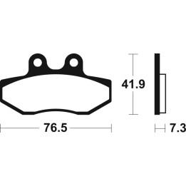 Plaquettes de frein Tecnium Scooter organique - ME317