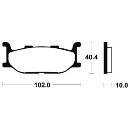 Plaquettes de frein Tecnium Performance métal fritté - MF163