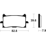Plaquettes de frein Tecnium Performance métal fritté - MF440