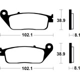 Plaquettes de frein Tecnium Scooter organique - ME127
