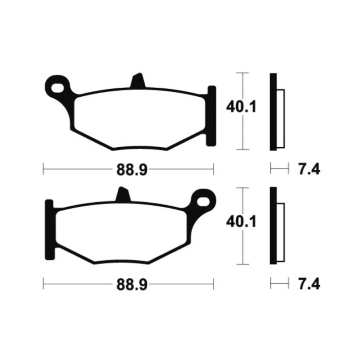 Plaquettes de frein Tecnium Performance métal fritté - MR333