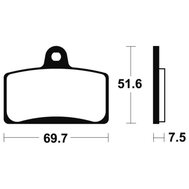 Plaquettes de frein Tecnium Maxi Scooter métal fritté - MSS321