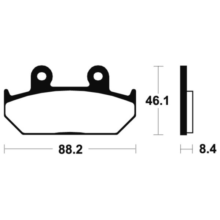 Plaquettes de frein Tecnium Performance métal fritté - MF100