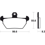 Plaquettes de frein Tecnium Performance métal fritté - MF144