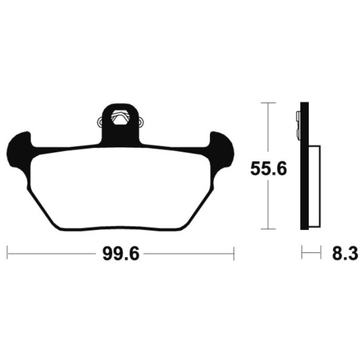 Plaquettes de frein Tecnium route organique - MA144 | Oxmoto