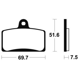 Plaquettes de frein Tecnium Performance métal fritté - MF321
