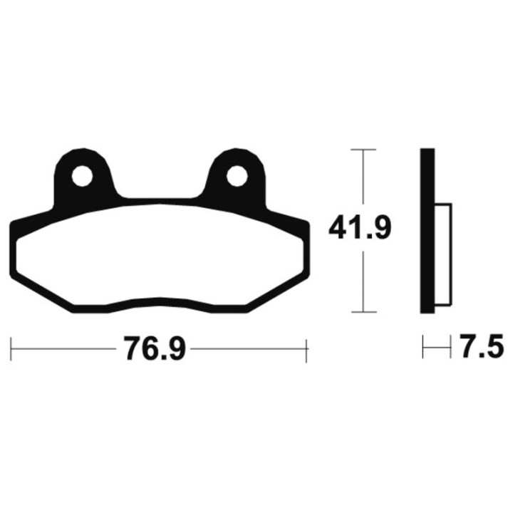 Plaquettes de frein Tecnium Performance métal fritté - MF314