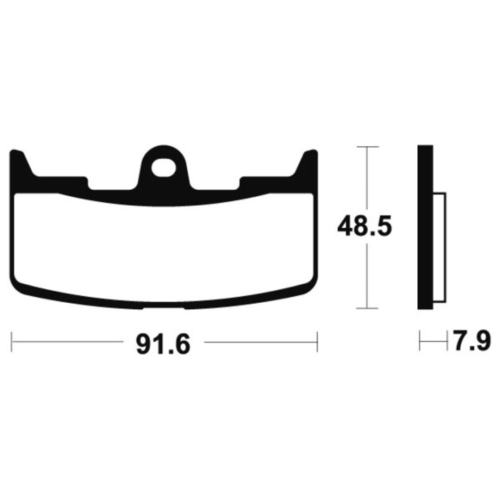 Plaquettes de frein Tecnium Performance métal fritté - MF295