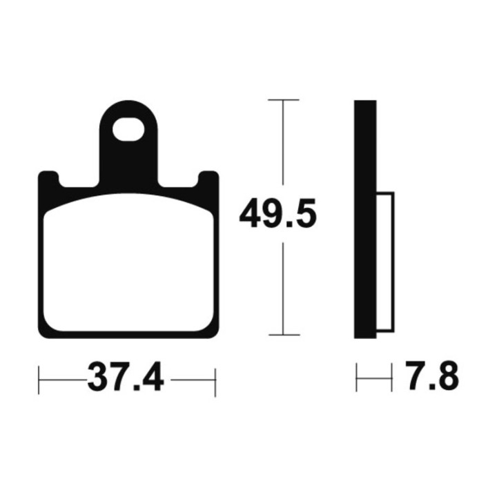 Plaquettes de frein Tecnium Racing métal fritté carbone - MCR338
