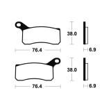 Plaquettes de frein Tecnium MX/Quad métal fritté - MO366