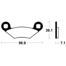 Plaquettes de frein Tecnium route organique - MA142 | Oxmoto