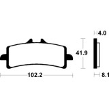 Plaquettes de frein Tecnium Performance métal fritté - MF401
