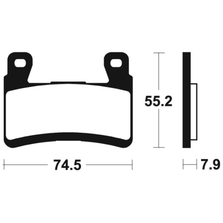 Plaquettes de frein Tecnium Performance métal fritté - MF394