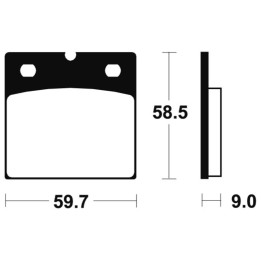 Plaquettes de frein Tecnium Performance métal fritté - MF54