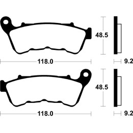 Plaquettes de frein Tecnium Performance métal fritté - MF434