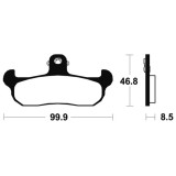 Plaquettes de frein Tecnium route organique - MA108 | Oxmoto