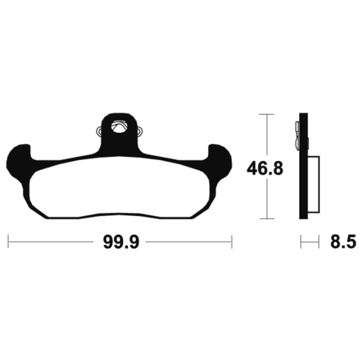 Plaquettes de frein Tecnium route organique - MA108 | Oxmoto