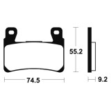 Plaquettes de frein Tecnium Performance métal fritté - MF360