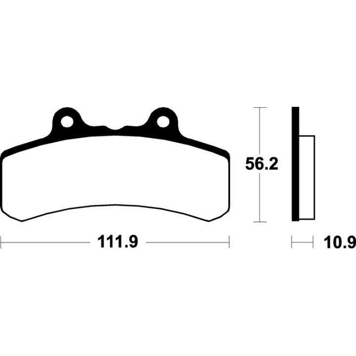 Plaquettes de frein Tecnium route organique - MA158 | Oxmoto