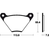 Plaquettes de frein Tecnium route organique - MA13 | Oxmoto