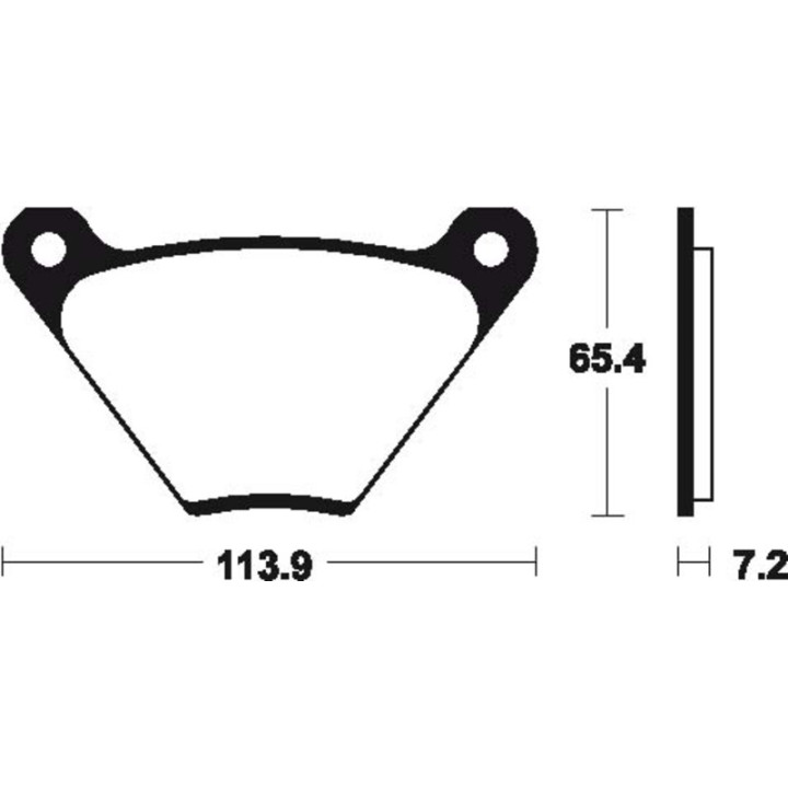 Plaquettes de frein Tecnium route organique - MA13 | Oxmoto