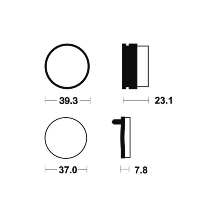 Plaquettes de frein Tecnium MX/Quad métal fritté - MO137