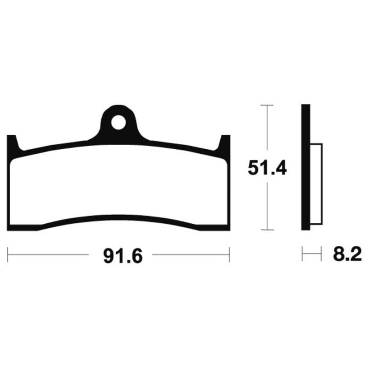Plaquettes de frein Tecnium Performance métal fritté - MF176